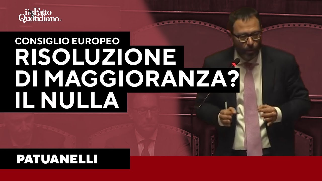 Patuanelli mette i puntini sulle I: "Consiglio europeo? La risoluzione di maggioranza è il nulla"