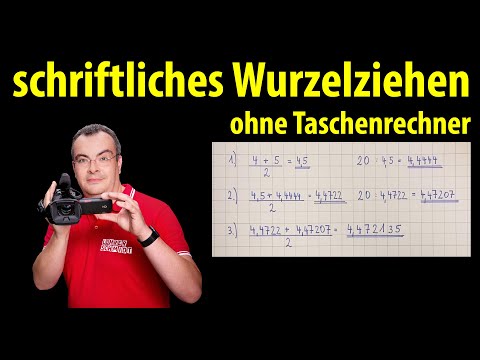 Written root extraction without a calculator | Lehrerschmidt