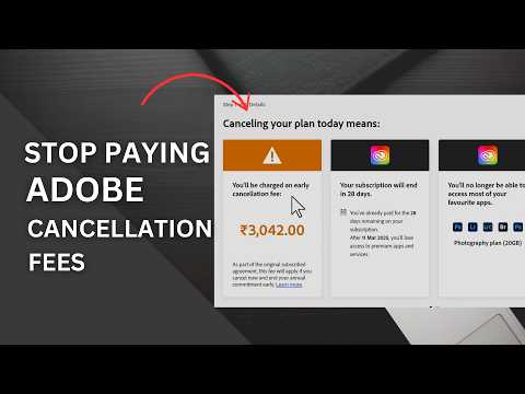 Cancel Adobe Subscription Without Cancellation Fee