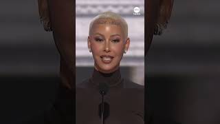 Amber Rose speaks during the first night of the 2024 RNC