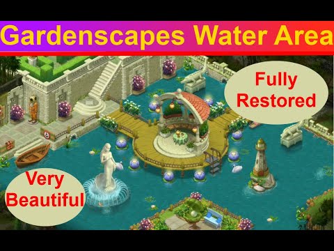GARDENSCAPES NEW ACRES - Water Area - fully restored - NEW AREA - story gameplay part 6