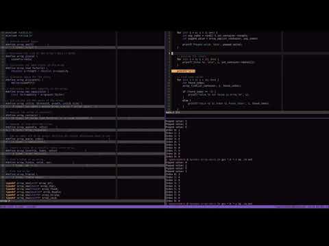 C Macro Based Dynamic Array Implementation