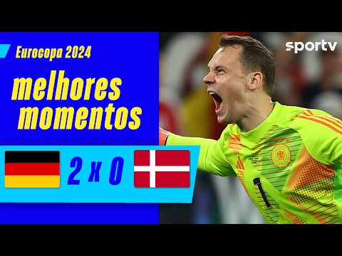 Gols e lances de Alemanha x Dinamarca