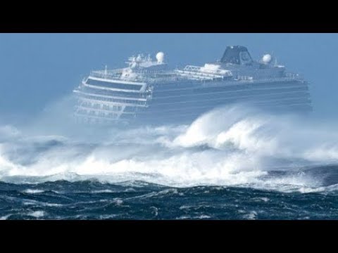 Cruise Ship severe winds dangerous waves Helicopter Evacuation Breaking News March 2019 Video