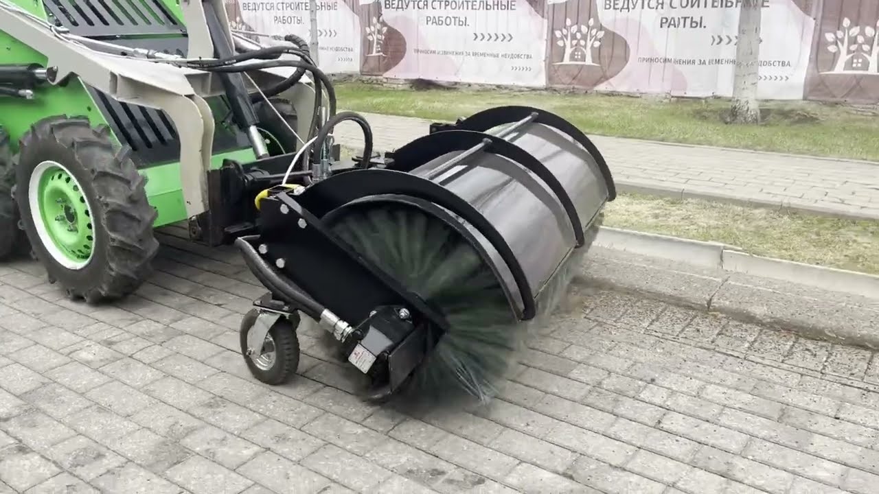 Коммунальная щетка | Минипогрузчик Гринтех П300