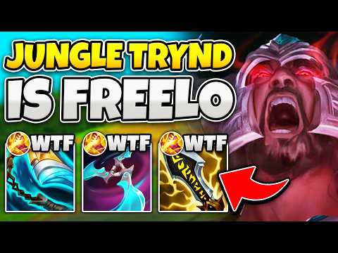 EVERYONE IS SLEEPING ON THIS TRYNDAMERE JUNGLE BUILD! (ABUSE THIS FOR FREE WINS)
