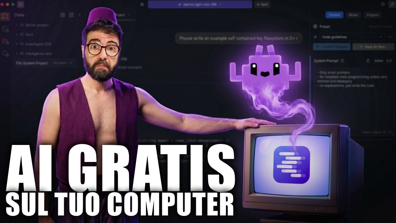 LM STUDIO: l'AI sul TUO COMPUTER, GRATIS e PRIVATA - CORSO COMPLETO
