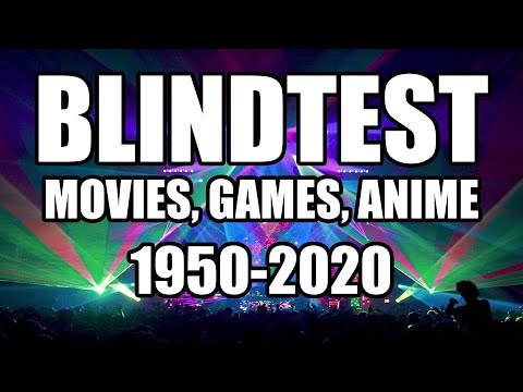 Blindtest International easy - 1950-2020 - Movies, games, anime (guess the song)