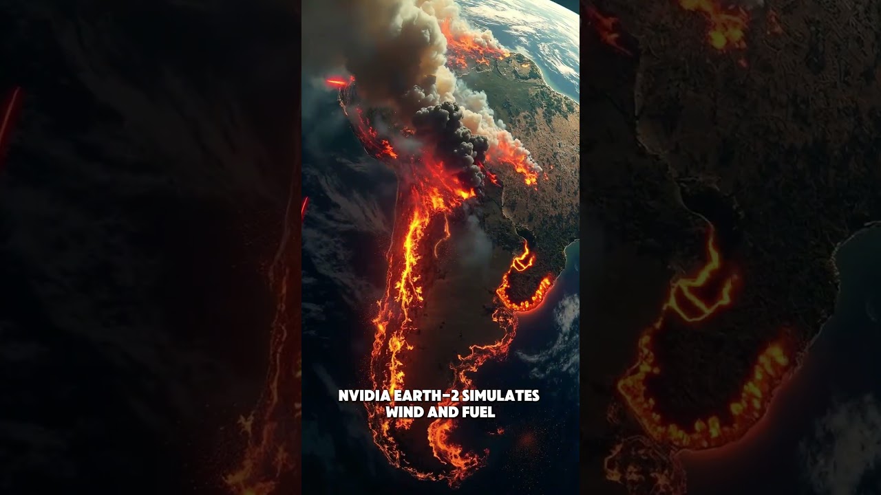 AI Predicts Wildfire Spread? See Simulation! #aiclimate