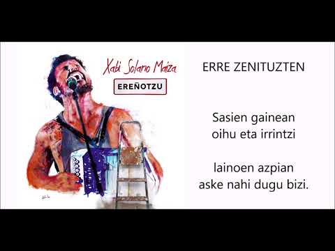 XABI SOLANO - ERRE ZENITUZTEN - (Lyric video)