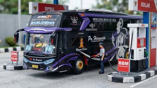 Download lagu Perjalanan Bus PO Haryanto 🚌 Pekalongan – Pulogebang | Diorama Miniatur Super Realistis mp3