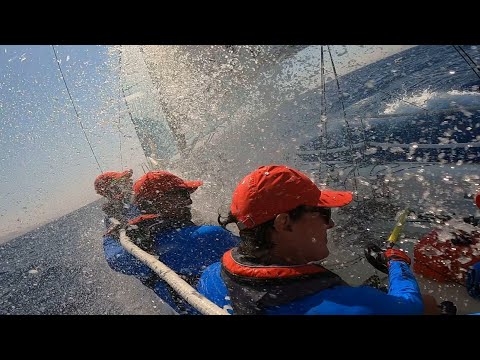 Fareast28r at 25-28kts of wind in Greece