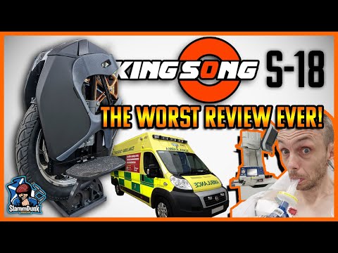 The WORST Electric Unicycle review EVER! King Song S18 EUC Fail [Broken Arm]