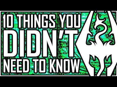 SKYRIM - 10 Things You DIDN'T Need To Know (but secretly need to know) - Riding A Horse On A Dragon?