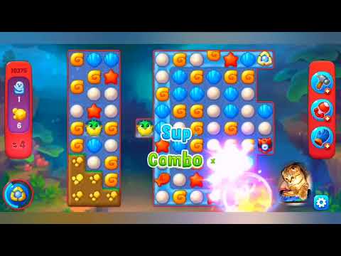 Fishdom,10375 level,no Booster - 10375 уровень, прохождение без бустеров.