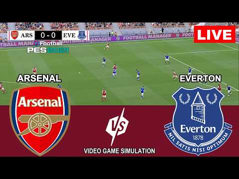 🔴Arsenal vs Everton Live, Pes 21 Gameplay I Premier League 26/27 | Full Match Stream Simulation