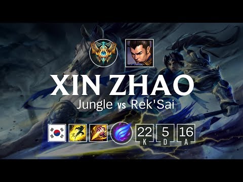 Xin Zhao Jungle vs Rek'Sai - KR Challenger Patch 8.10