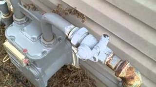 Louisville Home Inspector finds gas meter installed  by Billy Bob