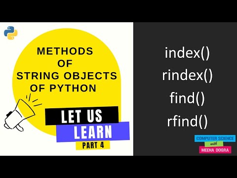 Python String Object Methods Part 4python Beginnerscomputer Science083cbse Class 11 And 12