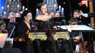 Монсеррат Кабалье, ее дочь и Николай Басков
