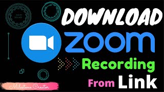 How To Download ZOOM Recording From Shared Link (Works In 2020!!)