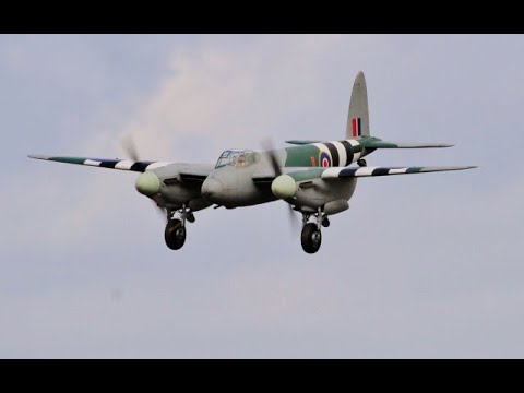 1/7 SCALE De HAVILAND TSETSE MOSQUITO EP (WITH SOUND GENERATOR) - JOHN RANSON - RAF TIBENHAM - 2021