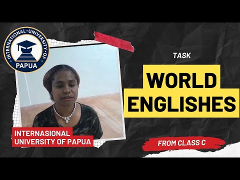 TASK WORLD ENGLISHES FROM MISS SELMINA RUMAWAK