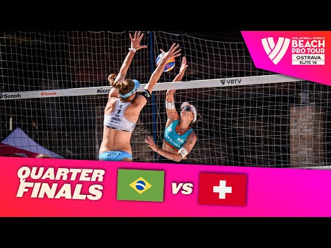 Ana Patrícia/Duda vs. Hüberli/Brunner - Quarter Finals Highlights | Ostrava 2024 #BeachProTour