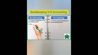 Bookkeeping V/S Accounting: #shorts #youtubeshorts