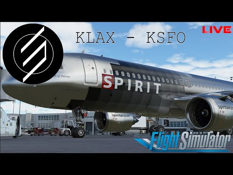KLAX - KSFO full flight!  MSFS 2020 Live stream.