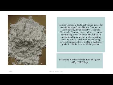 Barium Carbonate Technical