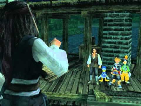 Kingdom Hearts II, English cutscene: 224 - The Legendary Pirate Jack Sparrow - HD 720p