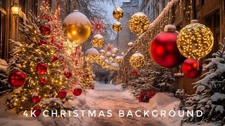 4K Christmas Background Decorations - Hot Chocolate Collection