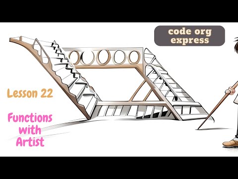 code org Express Course lesson 22 Function with Artist