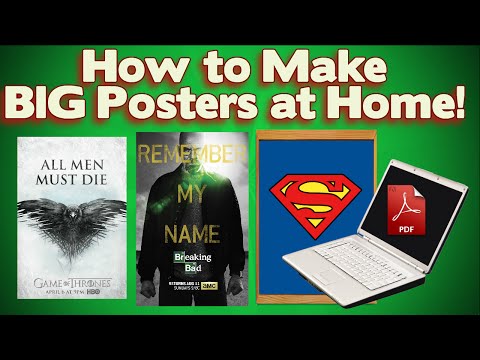 How to print large posters with any printer
