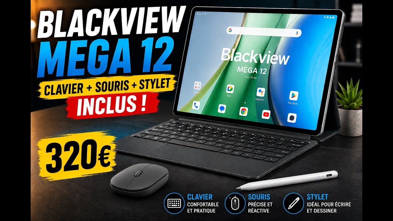 Une tablette à 320€ avec clavier, souris et stylet ?