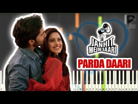 Parda Daari - Janhit Mein Jaari (2022) - EASY Piano Tutorial - Sheets/MIDI