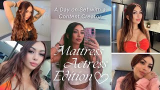 Day on Set: Mattress Actress Edition
