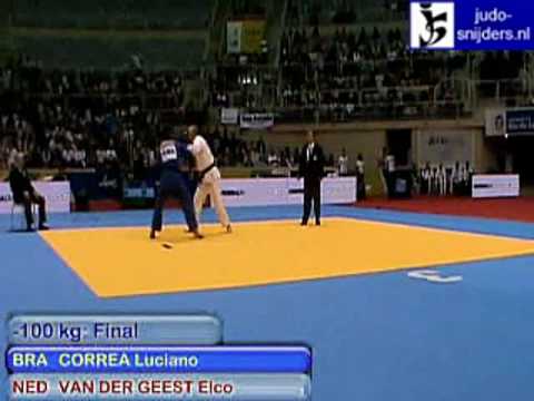 Judo 2009 Rio de Janeiro: Corrrea (BRA) - van der Geest (NED) [-100kg].