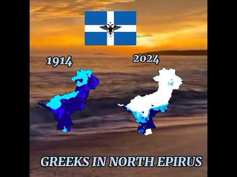 Greeks in North Epirus map #1914 #albania #greece #epirus  #illyria #serbia #mapping #demographics