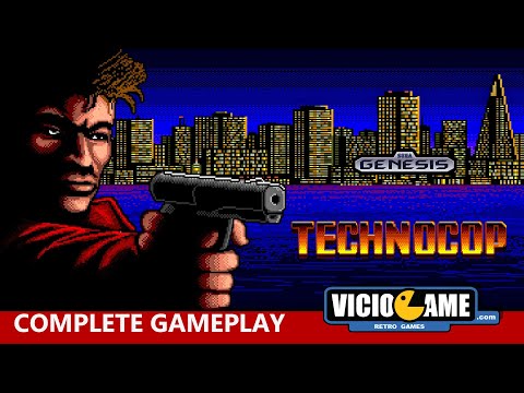 🎮 TechnoCop (Mega Drive) Complete Gameplay