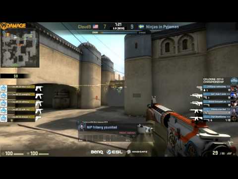 NiP vs. Cloud9 | Viertelfinale, ESL One Cologne 2014 | de_dust2 Map 2