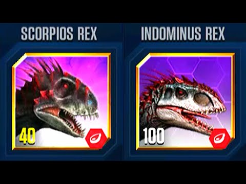 SCORPIOS REX VS INDOMINUS REX | JURASSIC WORLD THE GAME