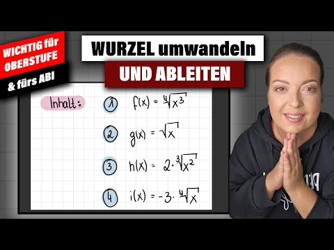 Wurzel in Potenz umformen und ABLEITEN | einfach erklärt