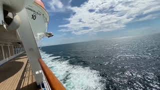 Carnival Valor hauling aft on a sea day lol!