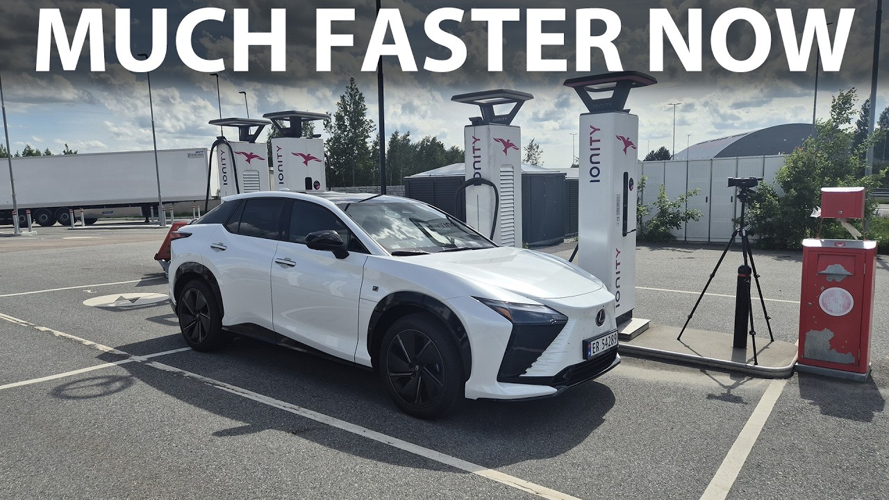 Lexus RZ 550e F Sport charging test