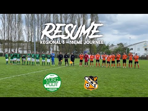 RESUME 18EME JOURNEE DE REGIONAL 3 / AS TARNOS 1 - 2 LABENNE OSC