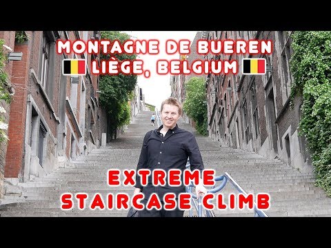 MONTAGNE DE BUEREN, LIÈGE, BELGIUM - EXTREME STAIRCASE CLIMB!