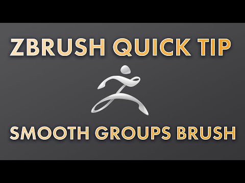 ZBrush Quick Tip: Smooth Groups Brush