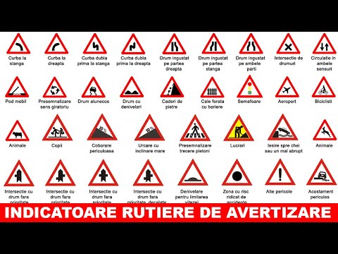INDICATOARE RUTIERE DE AVERTIZARE EXPLICATE la Scoala de Soferi
